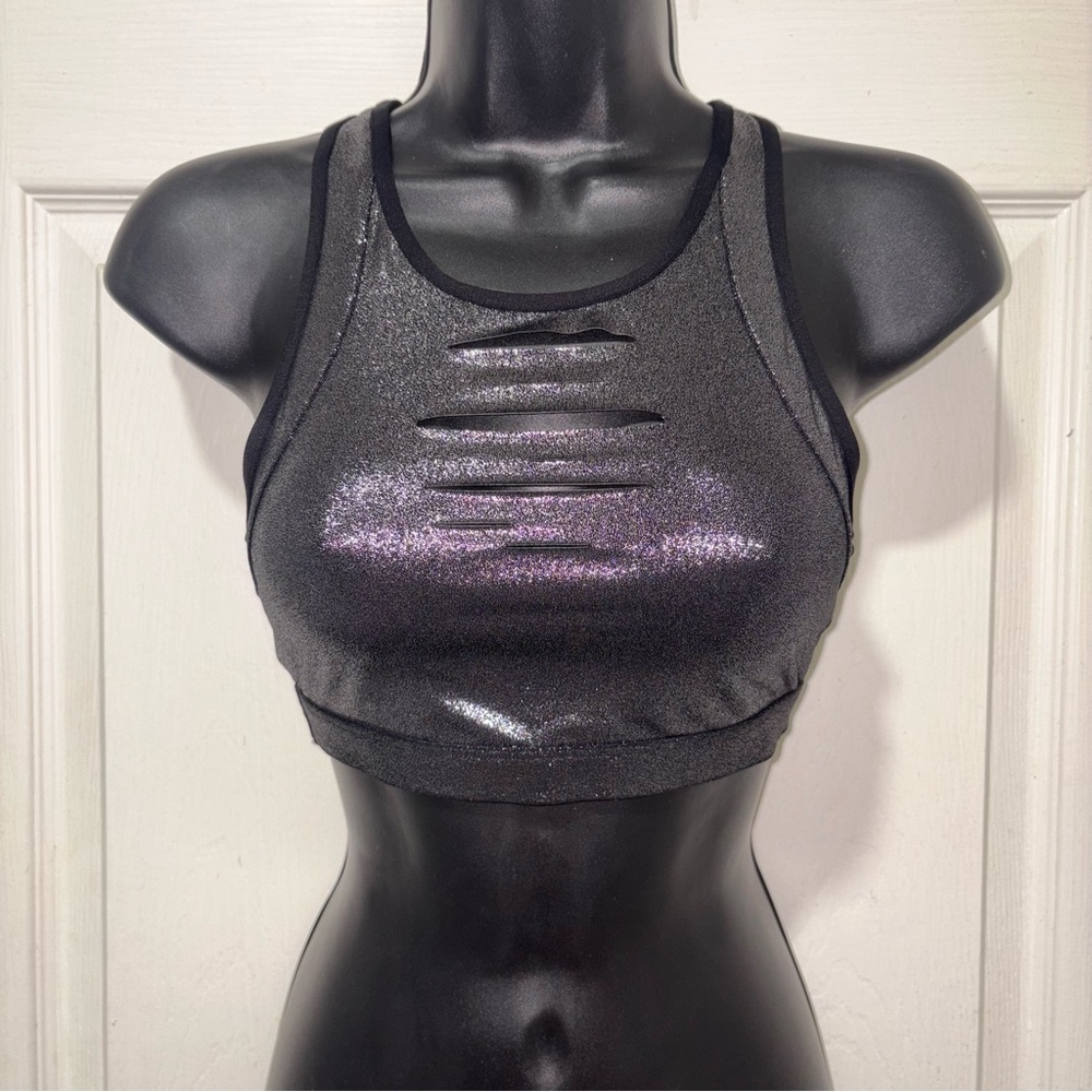 PINK by Victoria’s Secret Black Shimmer Sports Bra
